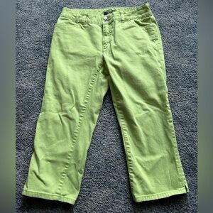 Chaps Lime green Capri size 6